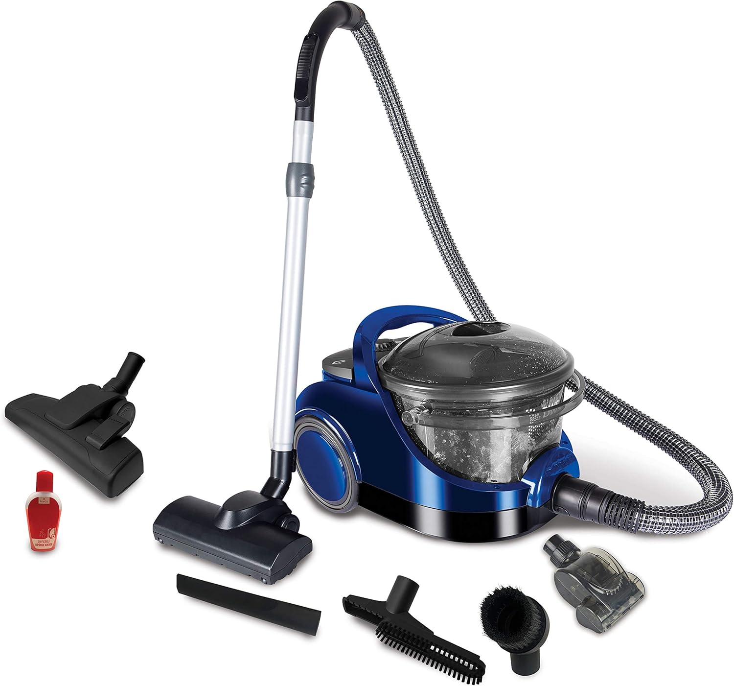 Canister Vacuum Cleaner - Water Filtration, 5-Level Filtration, Bagless, Allergy/Pet Pro