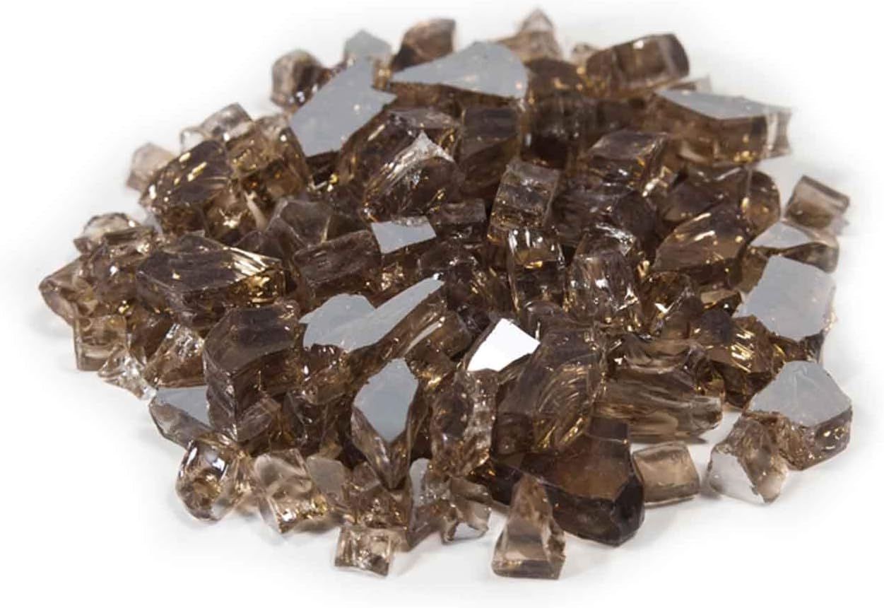 Dagan TG-BRONZE Tempered Reflective Fire Glass - Bronze