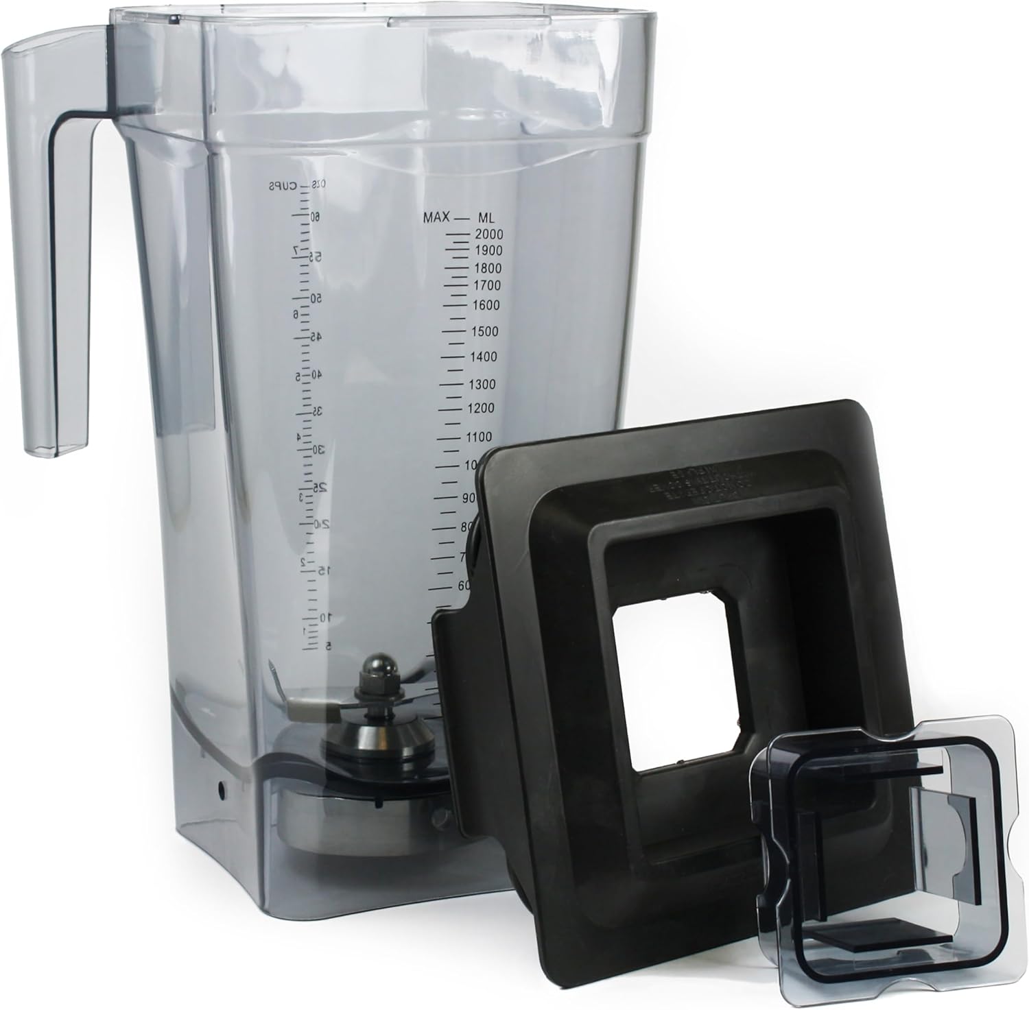 Omega Blender 1 HP 2 Speeds With Metal Drive Coupling and 48 oz BPA-Free Dishwasher Safe Tritan Blending Jar and Stainless Steel Wingtip Blade, 600-Watts, Stainless Steel