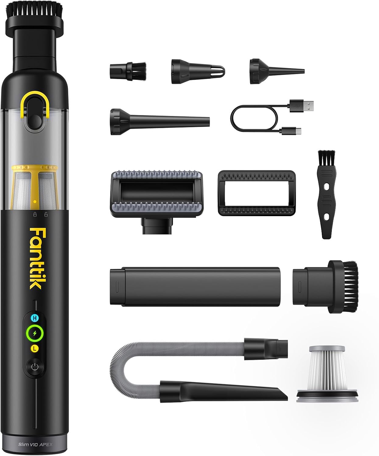 Fanttik Slim V10 APEX Cordless Car Vacuum Slim V10 Lite Cordless Handheld Vacuum