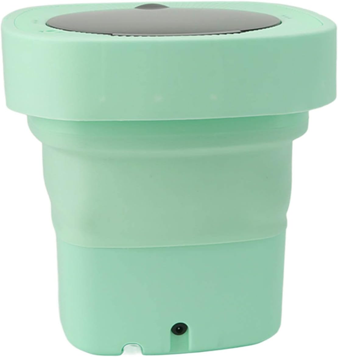 POCREATION 6.5L Washing Machine, Portable Washing Machine Folding Portable Automatic Deep Wash and Spin Dry Washer with Water Tube 100‑240V (US Plug)