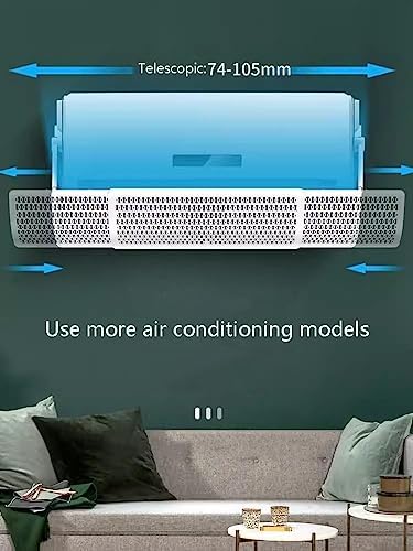 Adjustable Orientation And Length of Air Conditioning Windshield for Most Air Conditioners, Anti Direct Blowing