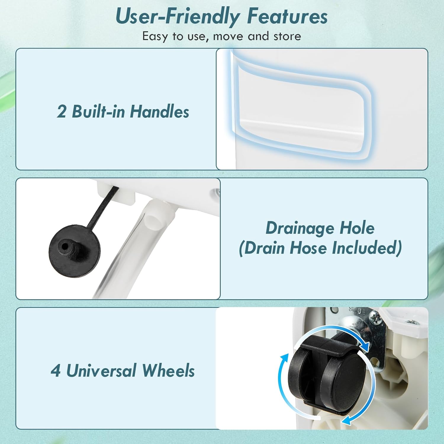 COSTWAY Portable Air Conditioner, 8000 BTU Portable AC Unit with Fan & Dehumidifier, Smart Sleep Mode, 24H Timer, Auto Swing & Window Installation Kit, Cools up to 250 Sq.Ft (8000 BTU)