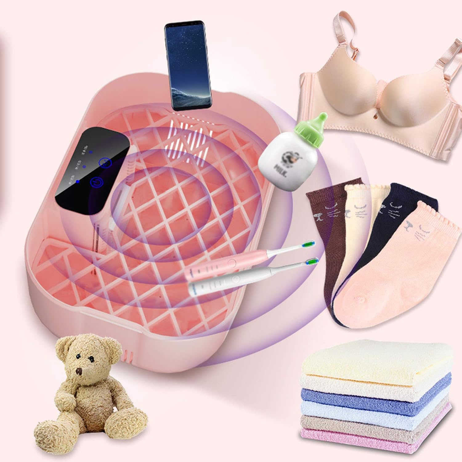 Compact Dryer, UV Ultraviolet Rays Electric Portable Clothes Dryer with Automatic Working Mode for Small Living Spaces, Apartment Houses, dorms, RVs