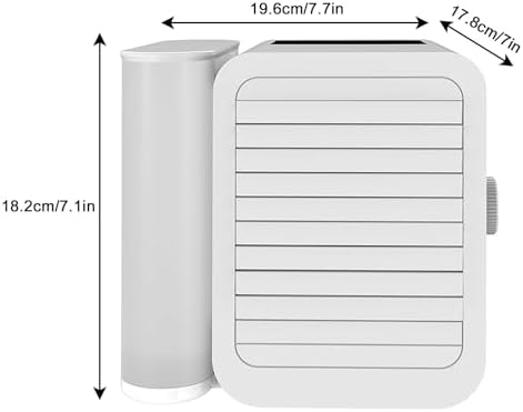 USB Mini Portable Air Conditioners with Water Tank, 2 Speed Swamp Cooler, Energy-Saving Evaporative Air Coolers, for Home, Office, Camping