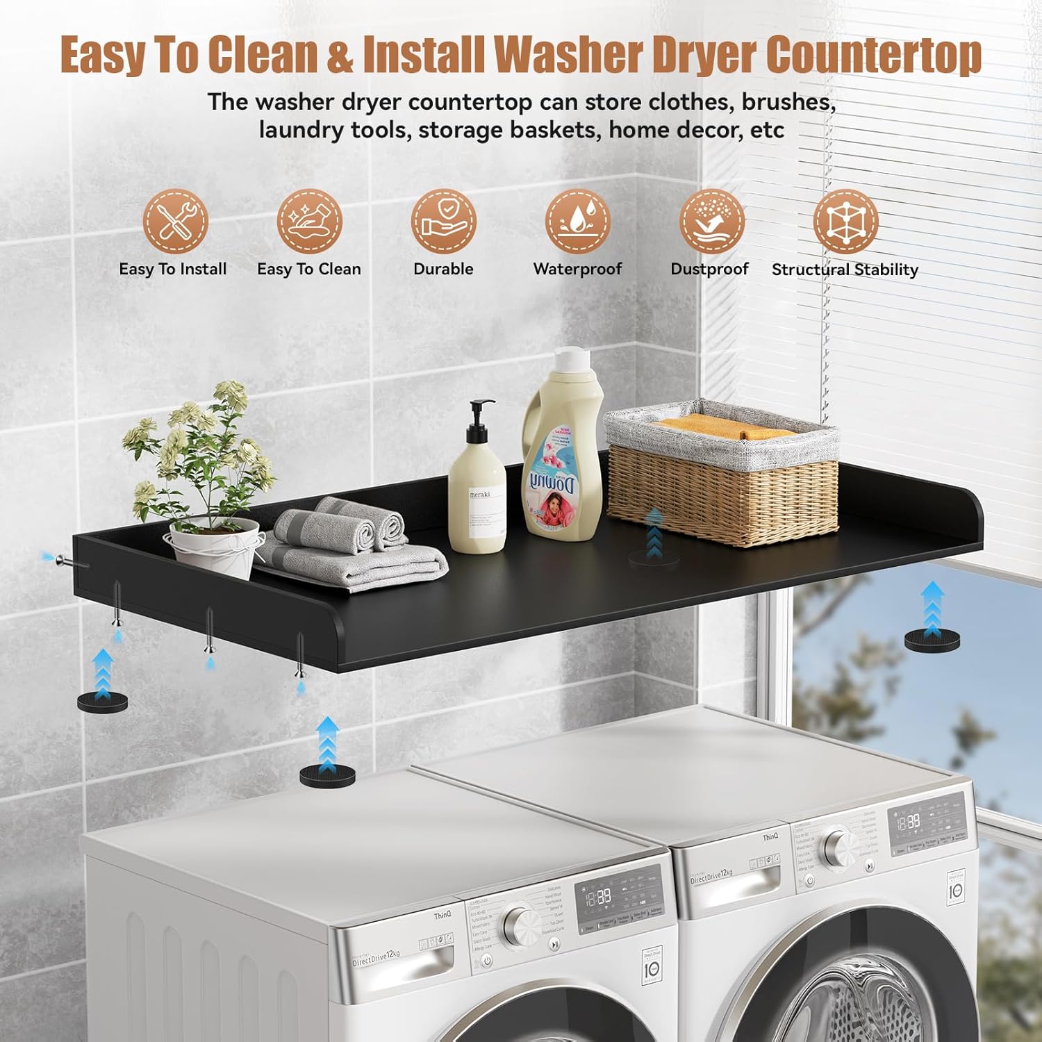 Washer Dryer Countertop, 27.5