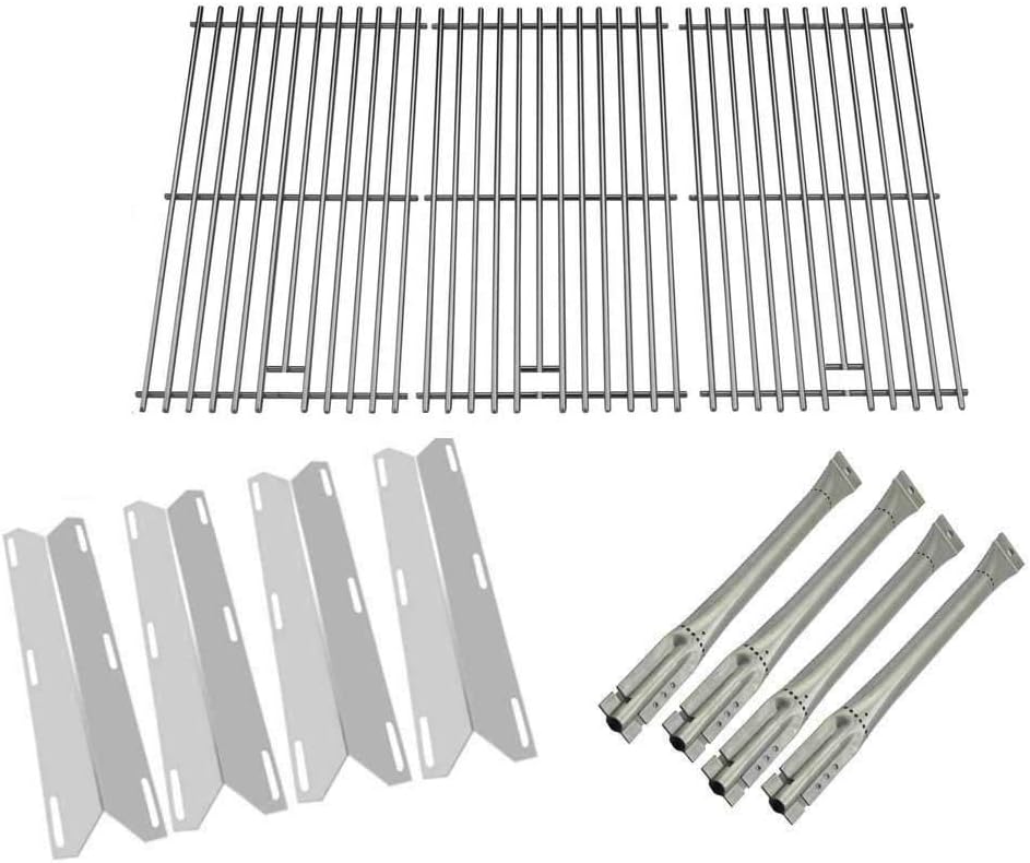 Replacement Kit for Nexgrill 720-0677 Gas Grill Model Includes Stainless Grates, Heat Plates & Burners