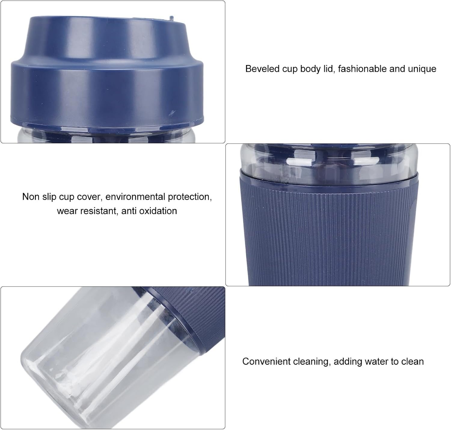 Yosoo Portable Rechargeable Blender for Office School Outdoors, Large Capacity Juicer Cup with USB Charging