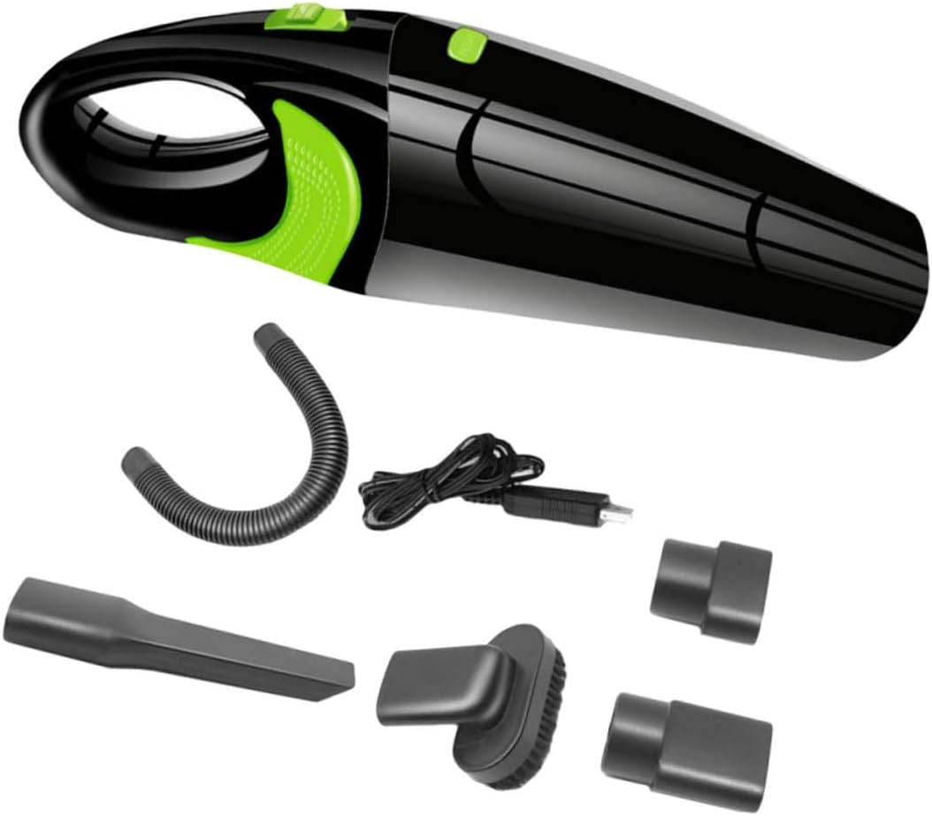 Luxshiny 3pcs Rechargeable Hand Vacuum for Car Wet Dry Portable Vacuum Attachments Low Noise for Home Pet