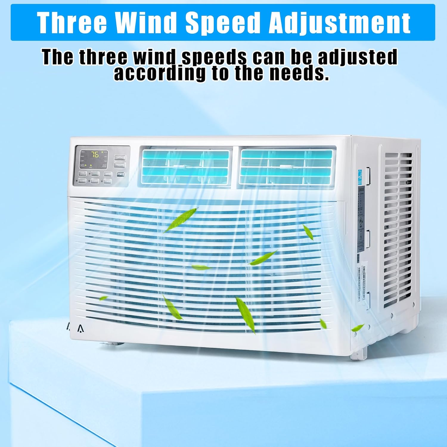 10,000 BTU Window Air Conditioner with WiFi, Window AC Cools up to 750 Sq, 115V. Quiet Operation with Remote & App Control, ECO Mode & 3 Fan Mode,Sleep, Washable Filter, Ft for Bedroom, Living Room