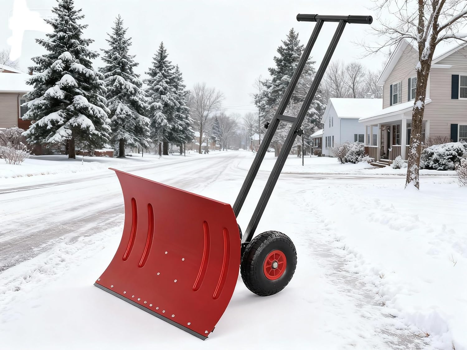 GarveeLife Snow Shovel Pusher for Driveway, Heavy Duty 29