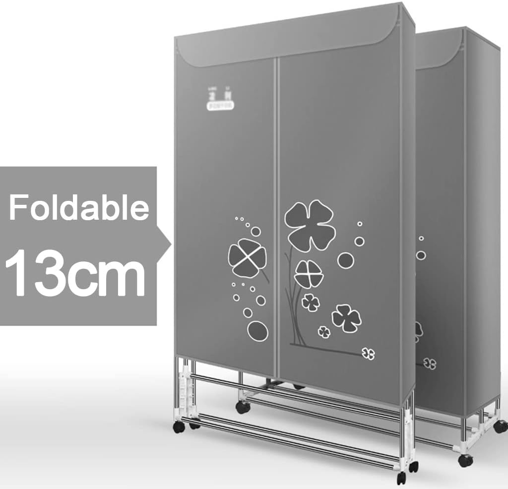 Electric Clothes Dryer, Portable 3-Tier 1200w Stainless Steel Electric Clothes Drying Rack Foldable 166cm, 40kg Large Capacity for Home Household Cloth Drying The New