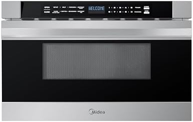 Midea MM12S2ASZ Microwave Oven, 1.2 cu.ft Drawer, Stainless Steel, Child Safety Lock