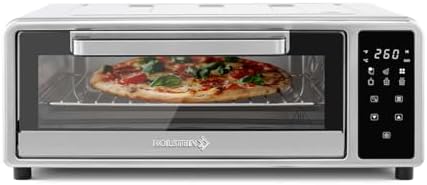 Holstein Housewares 12-Inch Pizza Air Fryer Oven – 600°F Countertop Convection Oven with Hot Air Technology for Baking, Frying & Roasting – Compact, Multi-Function, Energy-Efficient Design