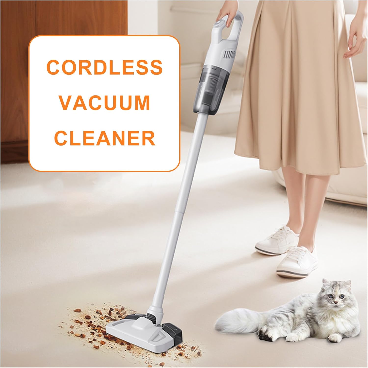 Lightweight High Suction Cordless Vacuum for Portable Handheld Mopping Machine for Home Carpet