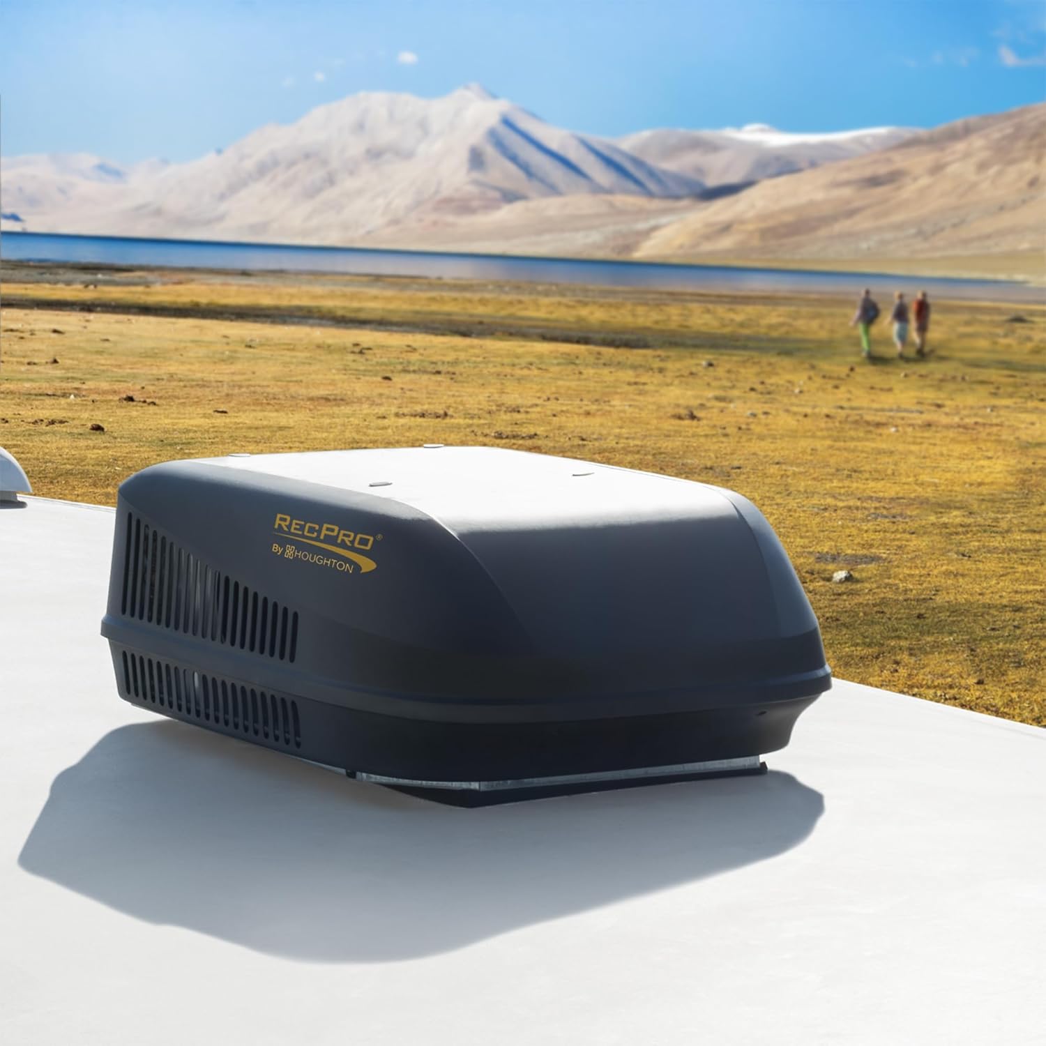 RecPro RV Air Conditioner 15K | Quiet AC | 110-120V | Heat Pump & Cooling | Easy Install | All-in-One Unit | For Camper, Fifth Wheel, Food Trucks (Ducted, Black)