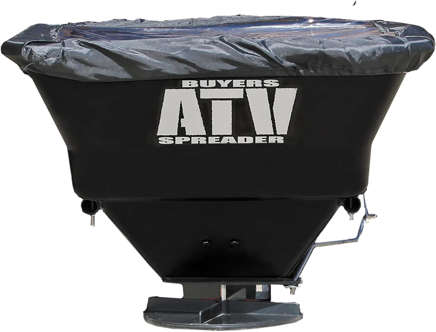 Buyers Products ATVS100 ATV Broadcast Spreader – 100 lb Capacity, Poly Hopper, 12V Motor, Rain Cover Included – Seed, Fertilizer, Salt & Feed Spreader for ATV Accessories