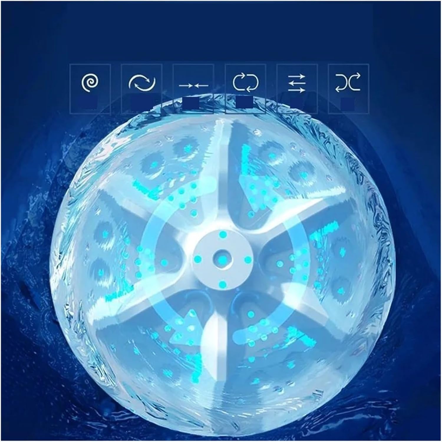 Portable Automatic Washing Machine For Household Fantastic For Washing Underwear And Socks,for Travel,Camping, RV & Dorms(White)