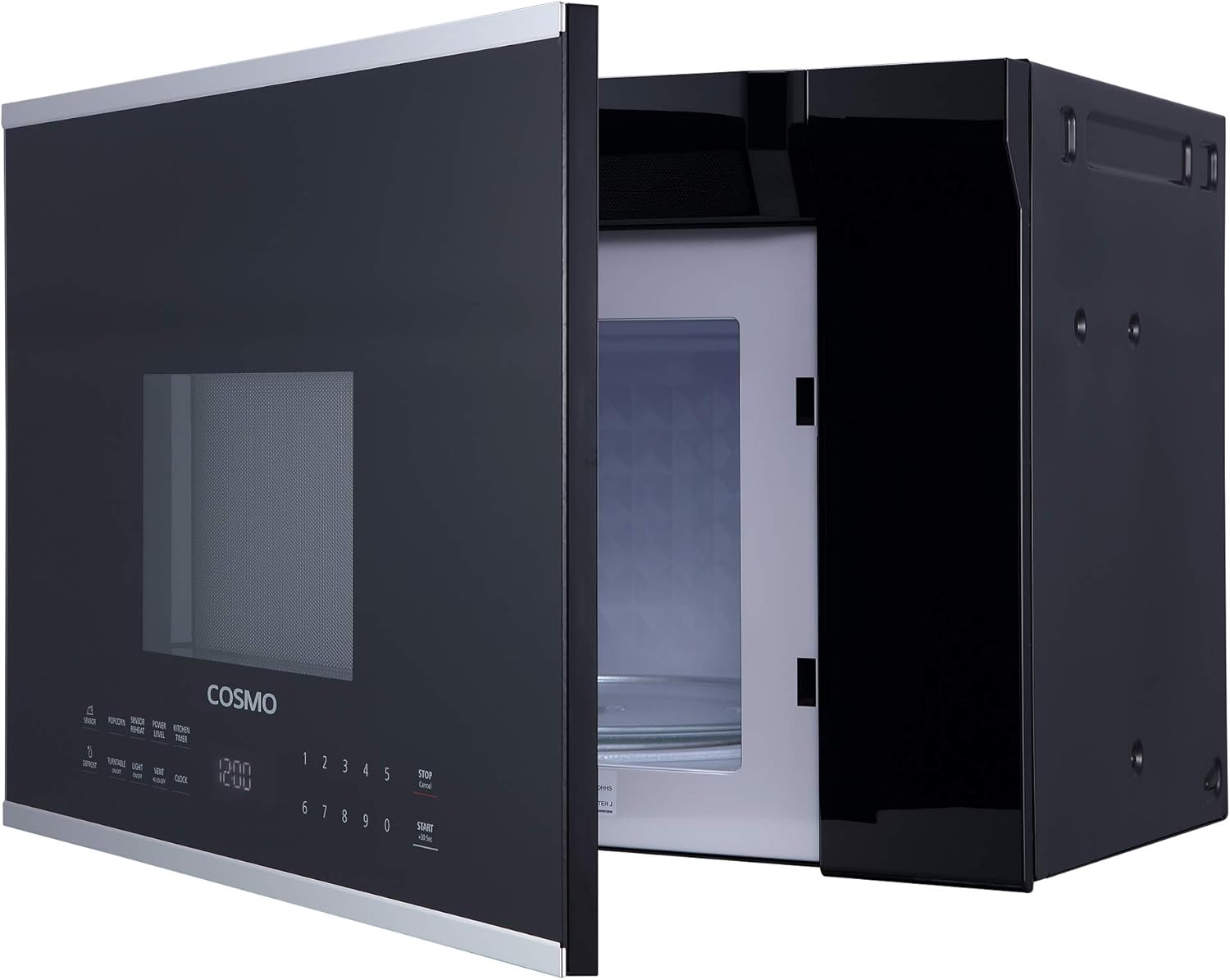 COSMO COS-2413ORM1SS 24 in. Stellar Collection 1.34 cu. ft. Over the Range Microwave in Stainless Steel with Vent Fan