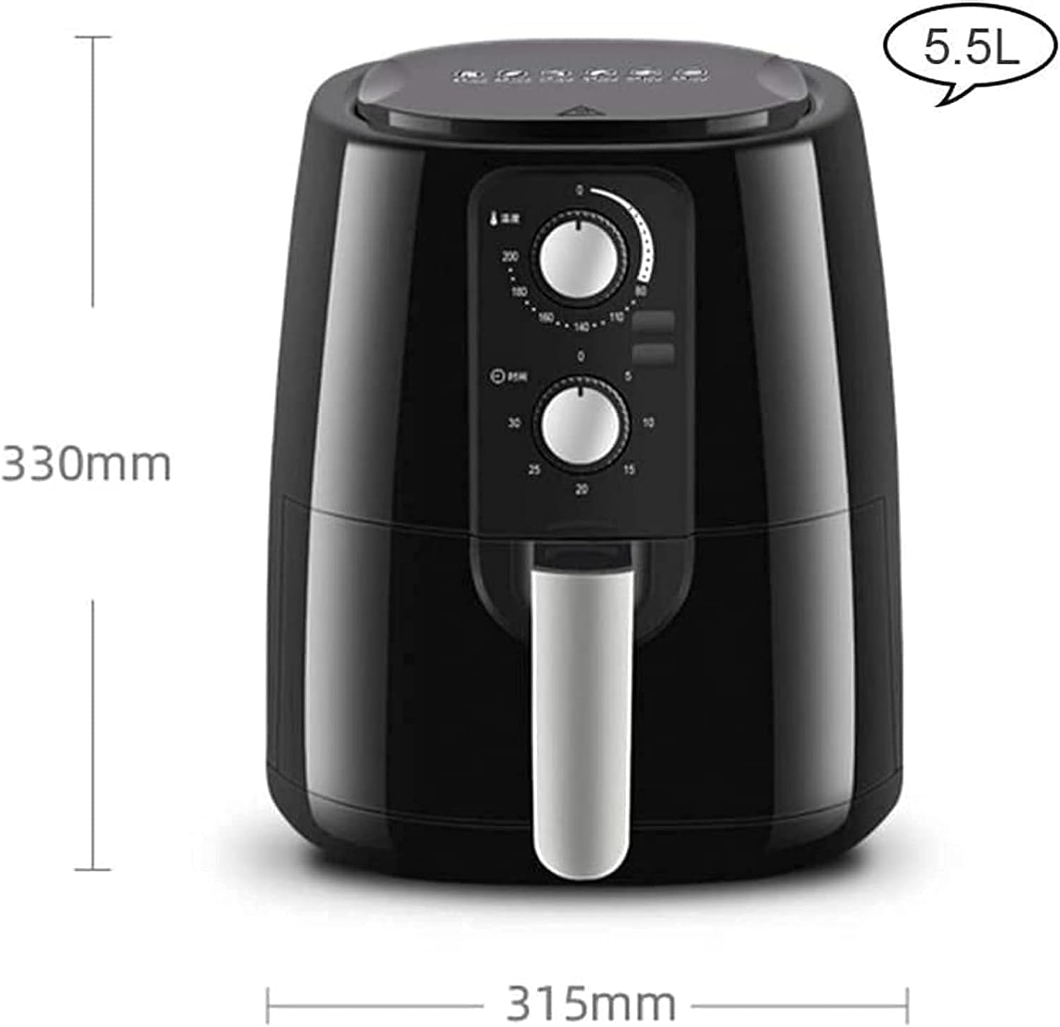 oven mini oven air fryer oven Small Air Fryer, Air Fryer for Home Use 5.5L Air Fryer with Multiple Functions Oil Free Chip Fryer Easy-to-Clean Nonstick Basket Air Fryers for Low Fat Cooking Small Ai