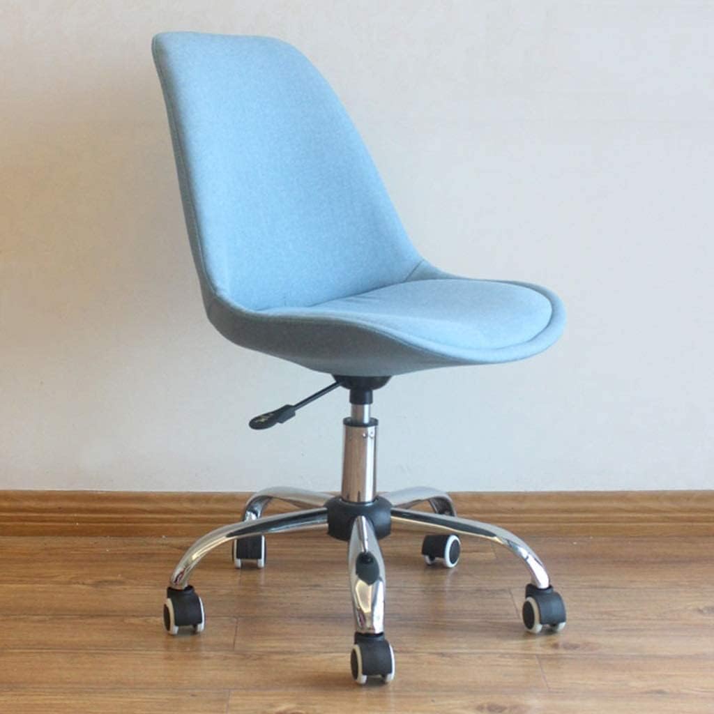 Dining Chair Modern Dressing Chair for Makeup Room, Dining Chair Hotel Chair Club Chair Staff Chair Conference Chair Reception Chair Student Chair Dormitory Chair Office Supplies (Color : Bl