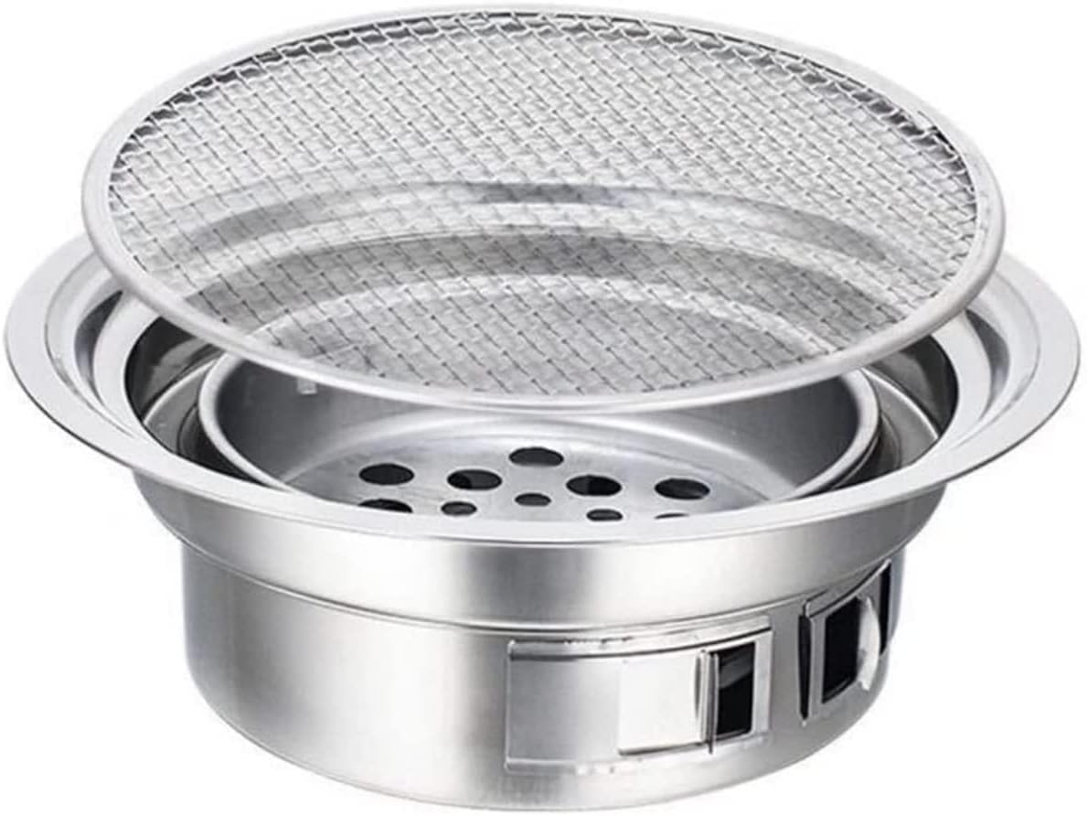 BBQ Grill Outdoor Gas Grill BBQ Grills Charcoal Barbecue Grill Stainless Steel Non-Stick Barbecue Tray Grills Charcoal Stove for Outdoor Camping