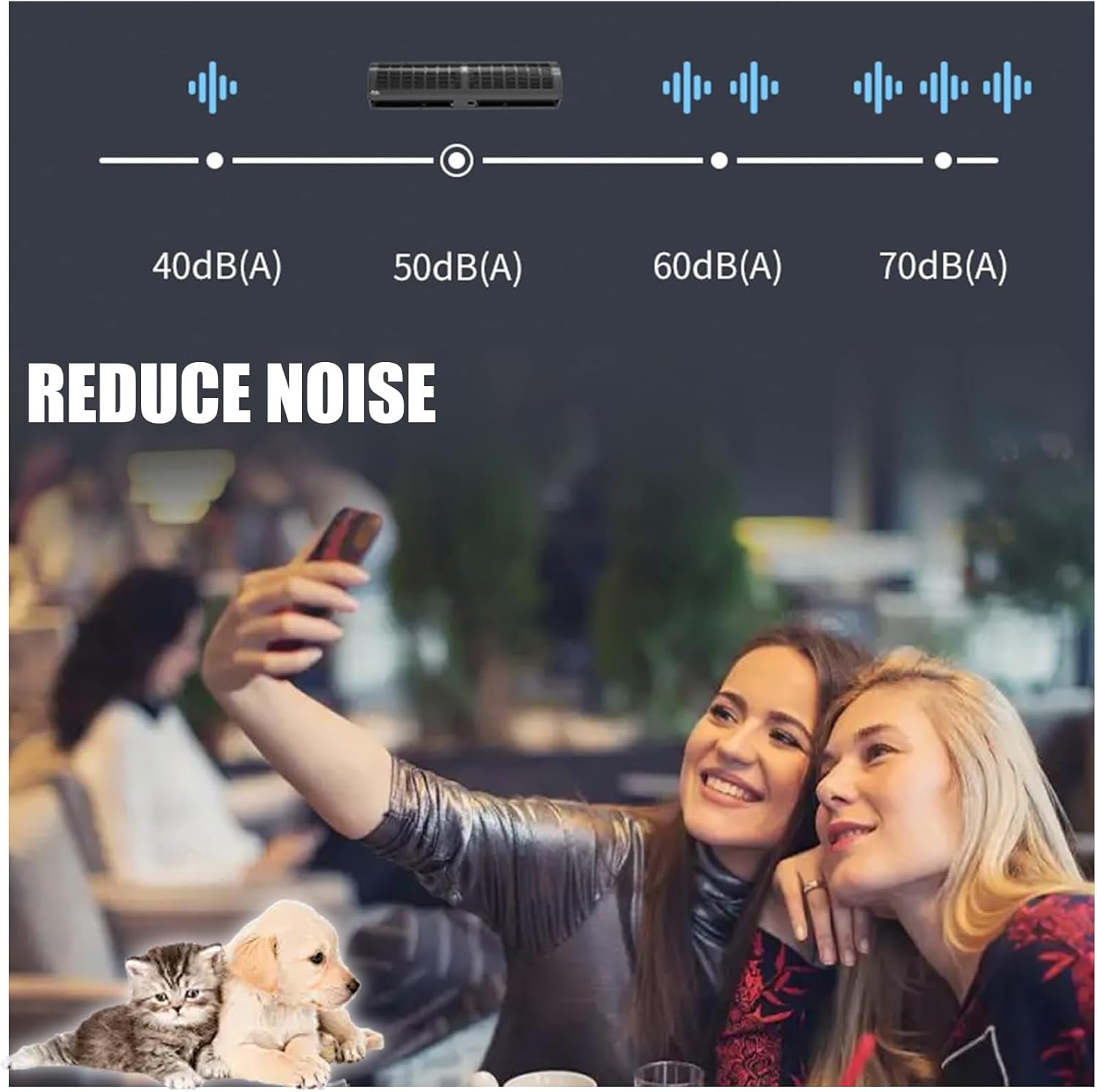 Air Curtain,Commercial Silent Door Air Curtain Machine, Energy-Saving Remote Control Black, Available in 1.5/1.8/2 Meters(1.5m)