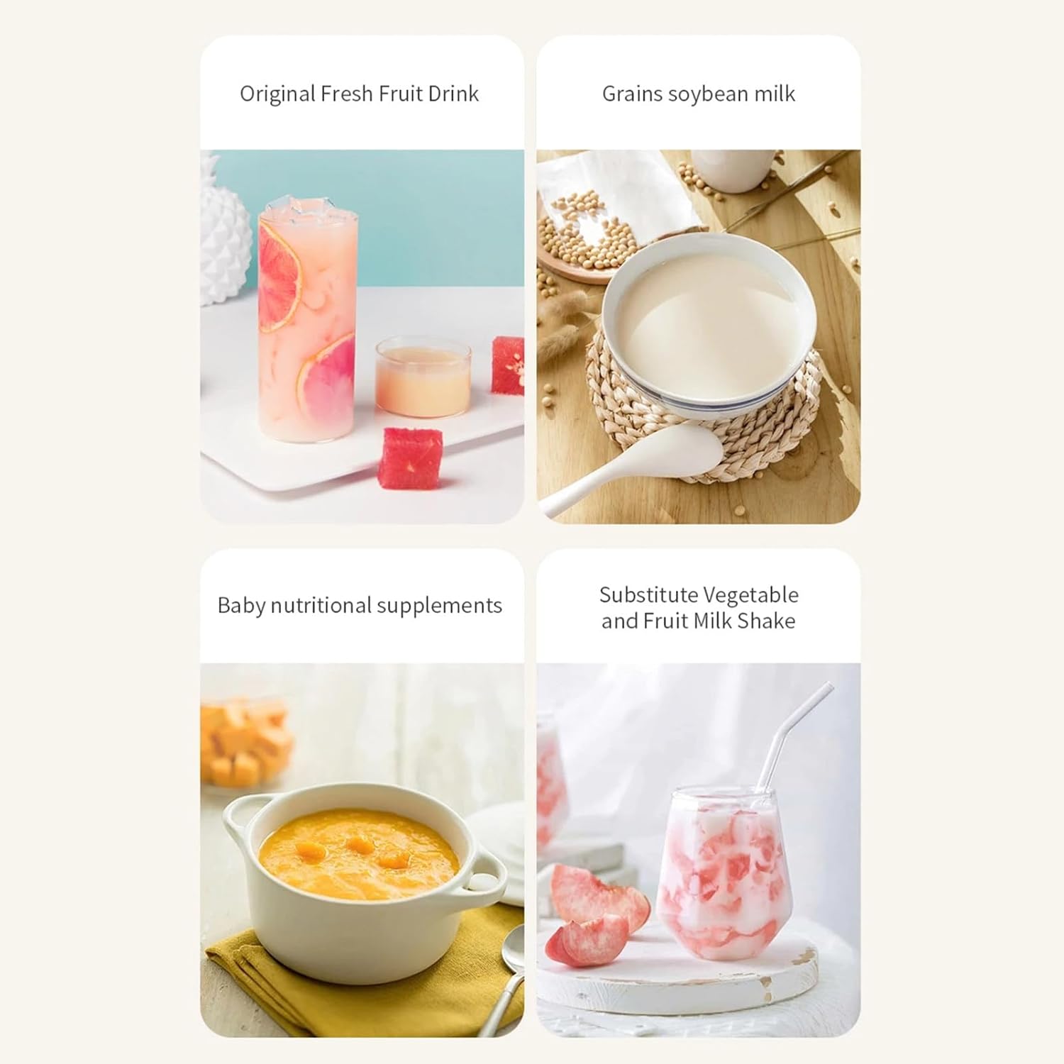 1L Soya Milk Machine Electric Wall Breaking Machine Soybean Milk Maker Fresh Juice Blender Nut Milk Maker Food Blender 110V/220V,B