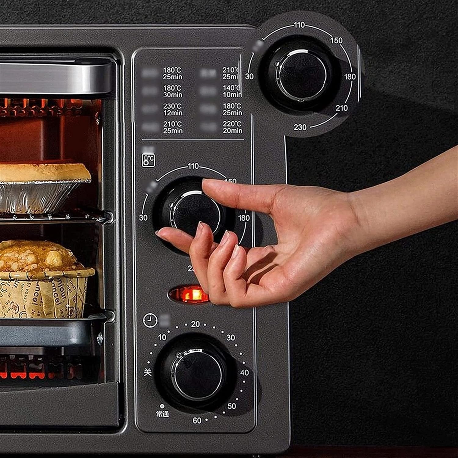 Mini Electric Oven 13L Household Multifunctional Fruit Dryer, Vegetable and Fruit Drying Cake Baking Low Temperature Fermentation Oven