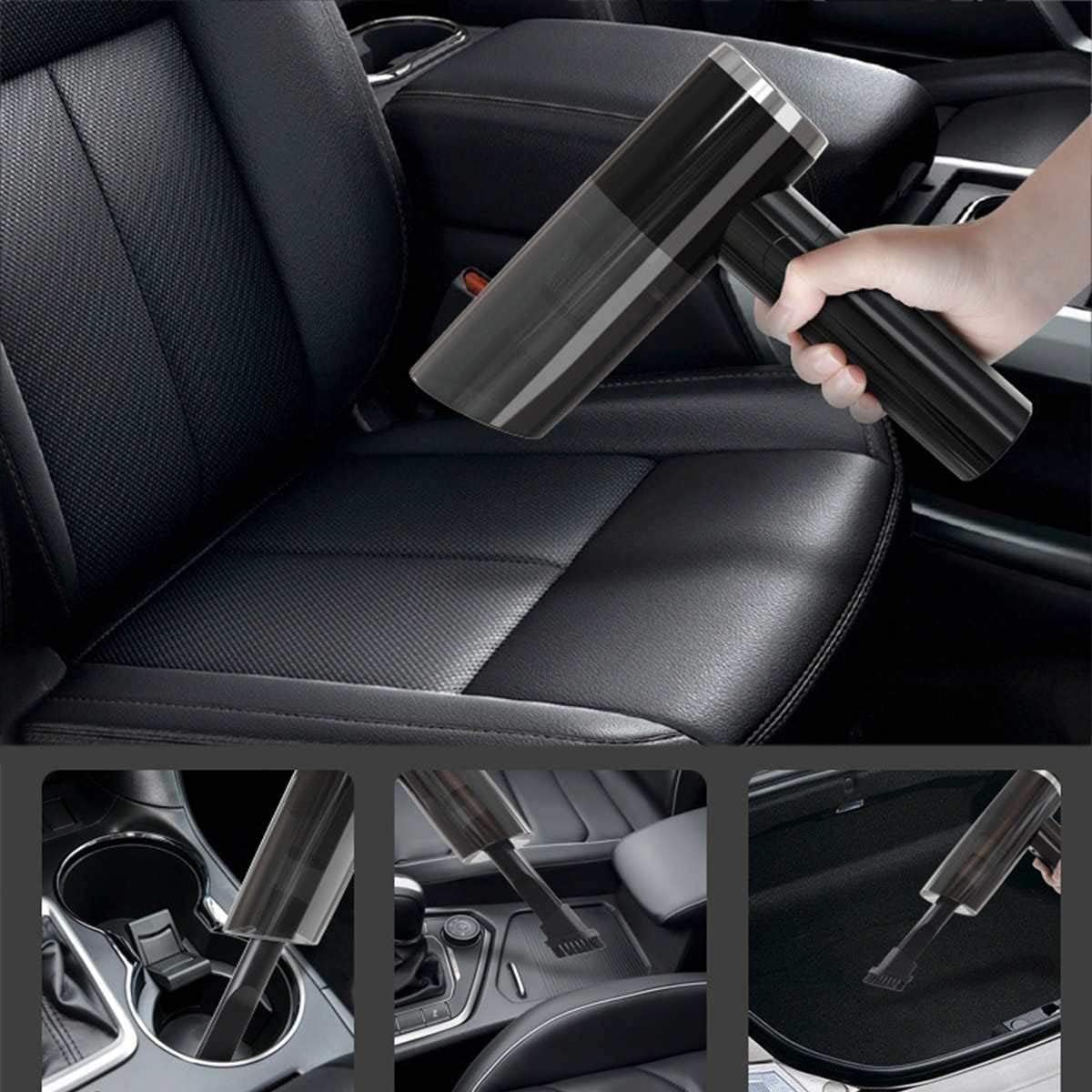 5000PA 120W Portable Cordless Car Vacuum Cleaner Handheld Wet and Dry Vaccum Cleaner(Color:Black)