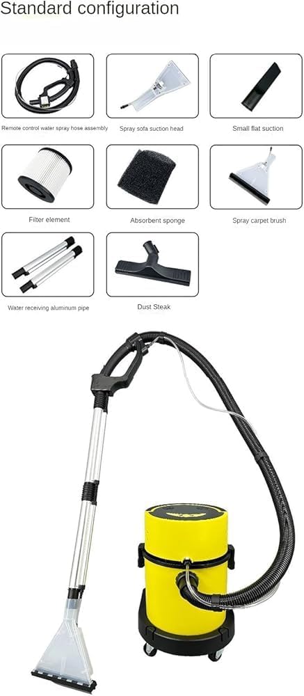 1600w Wet Dry Vacuum 2-in-1 Upholstery Cleaner, Carpet Cleaner and Wet Dry Vacuum, 25l Stainless Steel Container