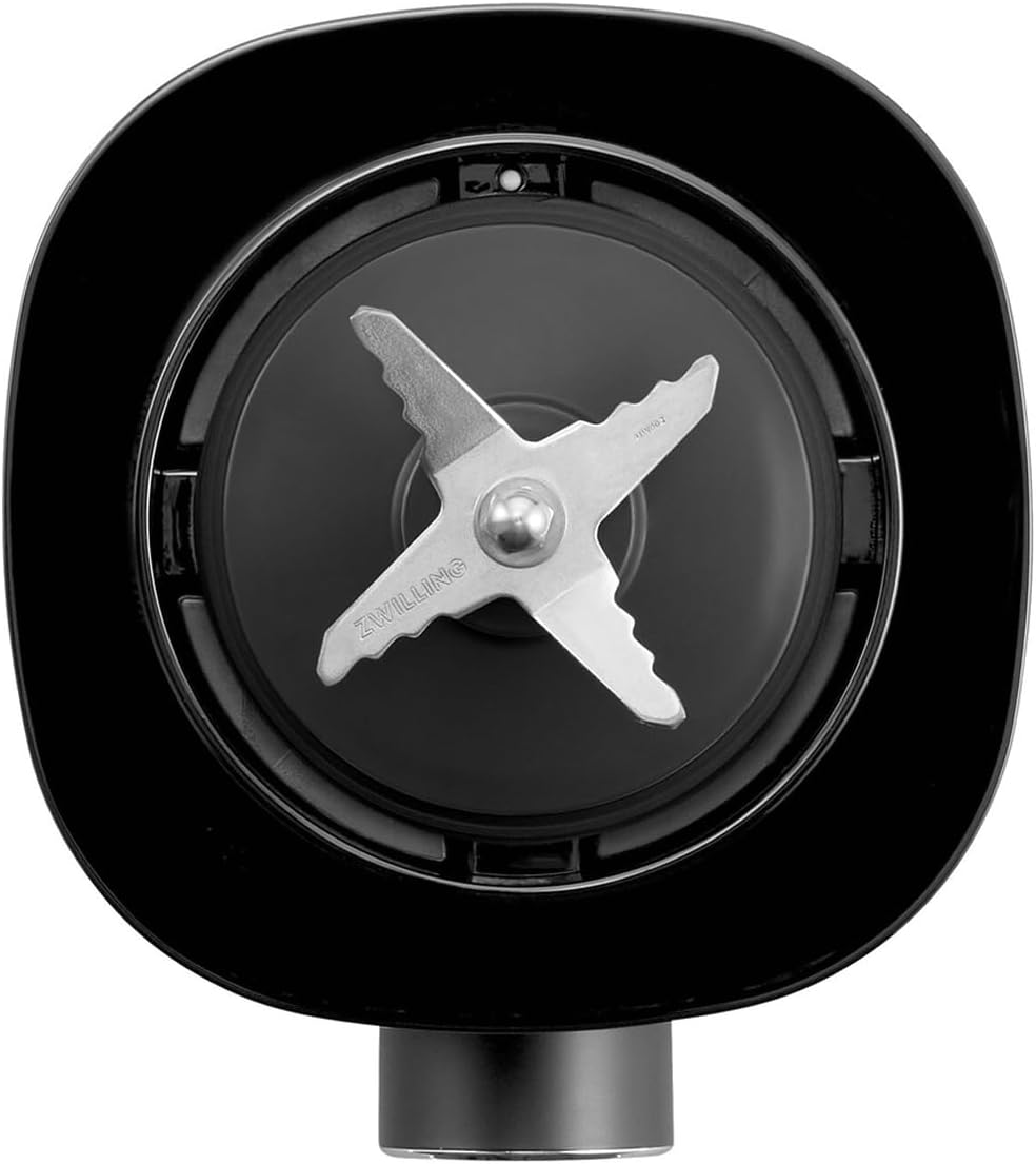 ZWILLING Enfinigy Blender and Smoothie Maker Mixer with Stainless Steel Cross Blade and 600 Watt Powerful Motor Black