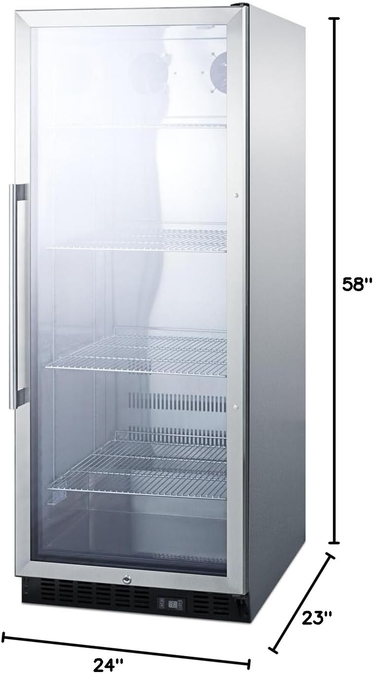 Summit SCR1156CSS Beverage Refrigeration, Glass/Stainless-Steel