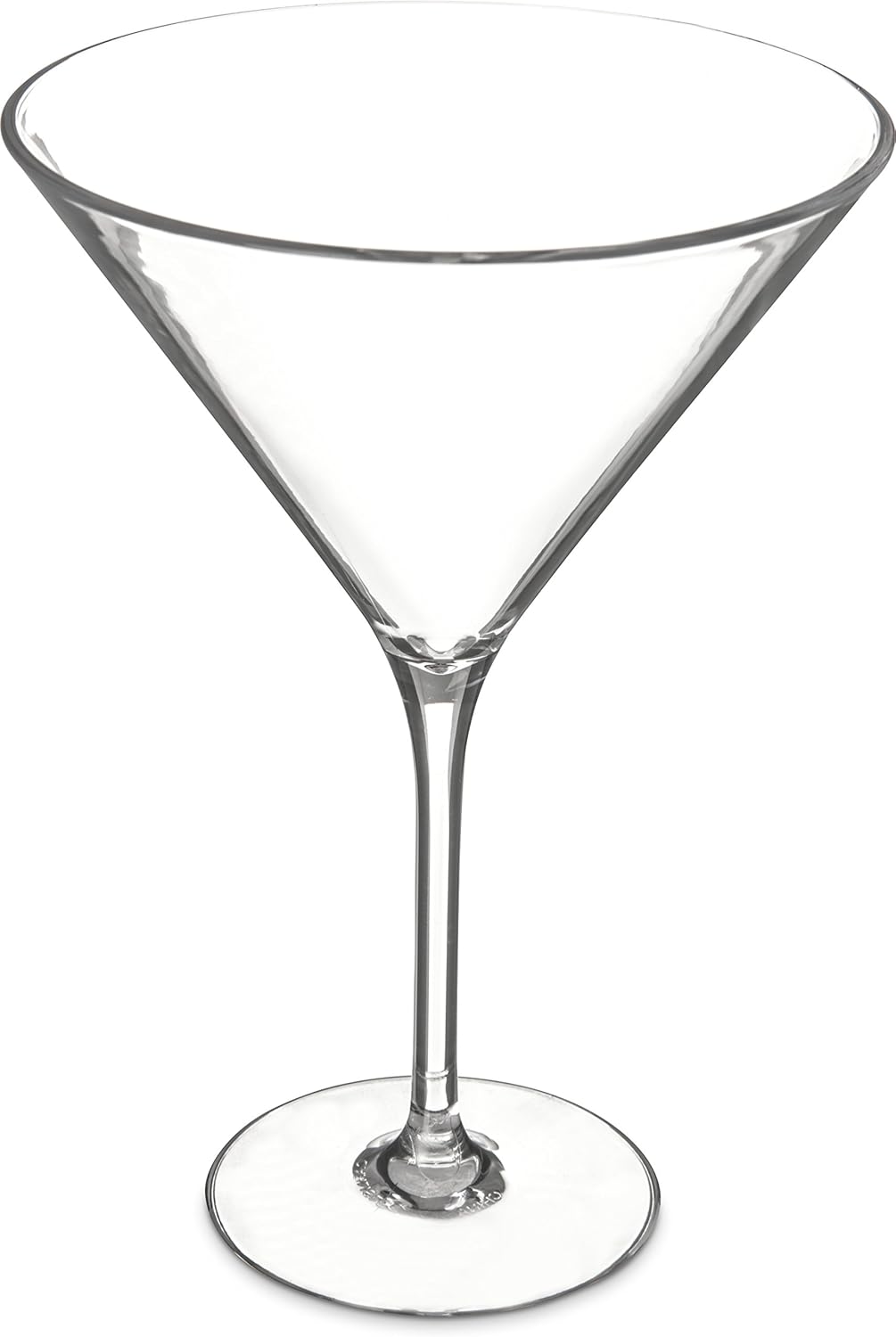 Carlisle FoodService Products Alibi Martini Glass with Break-Resistance for Restaurants, Catering, Kitchens, Plastic, 9 Ounces, Clear, (Pack of 24)