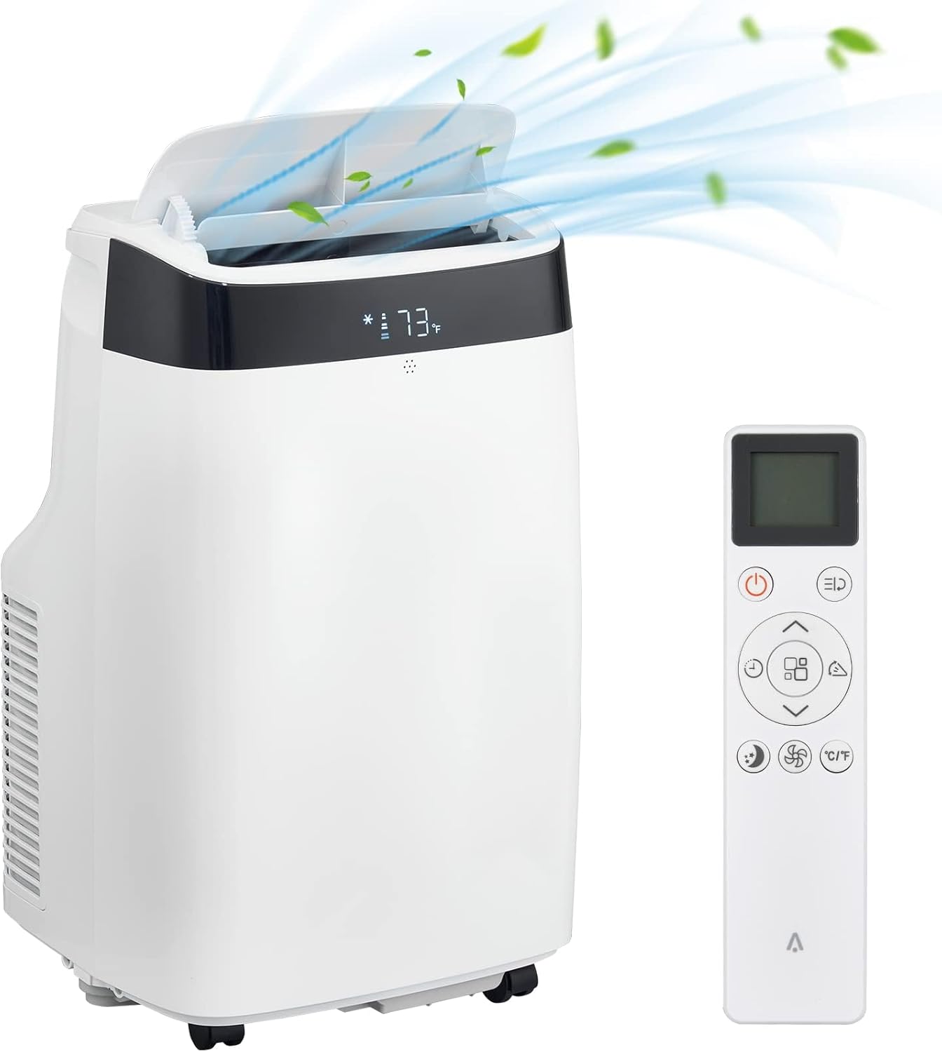 Portable Air Conditioners, 10000 BTU Portable AC Unit with Remote Control, 3-In-1 Quiet Air Conditioner for Room, Dorm, Office, Cools Up to 450 Sq. Ft, Sleep Mode, 24H Timer, Window Kit, White