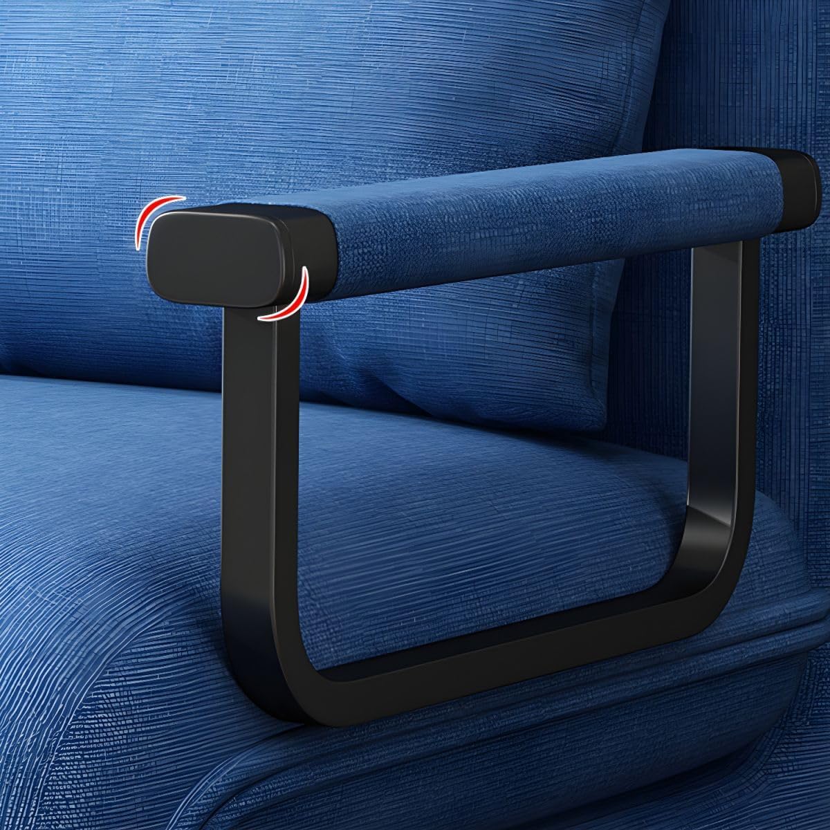 KWOKING Futon Sofa Bed with 2 Pillows & Pillow Back in Linen Blend Folding All-in-one Push-Pull Retractable Sofa Bed for Small Apartment Living Room Household Orange Full 59