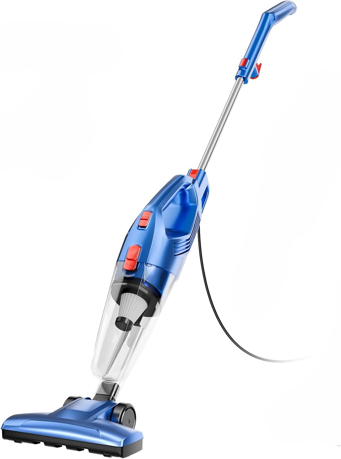 KIKETECH Cord Vacuum Cleaner, Powerful Stick Vacuum with 55Mins Runtime, 8 in 1 Vacuum Cleaners,1L Dust Cup, Rechargeable Vacuum Pet for Hair, Carpet, Hardfloor,Blue