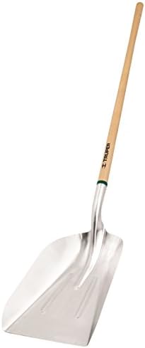Truper 33052 Tru Tough Aluminum Scoop No.12, Long Handle, 48-Inch