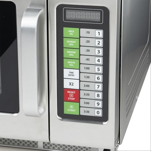 Winco Commercial-Grade Microwave with Touch Controls, 2,100 W, 1.2 Cubic Feet