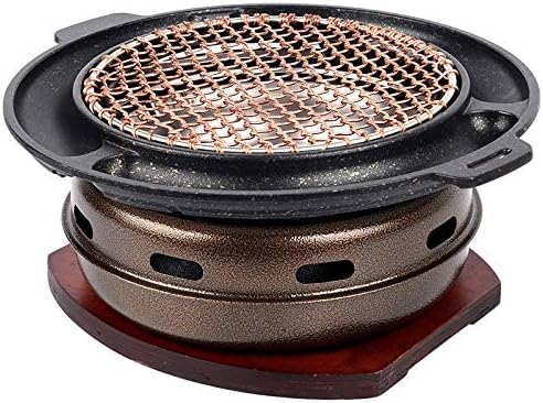 Grills Korean Charcoal Oven Barbecue Stove Commercial Charcoal Fire Grill Round Household Outdoor Japanese Barbecue Roast Meat Pot BBQ