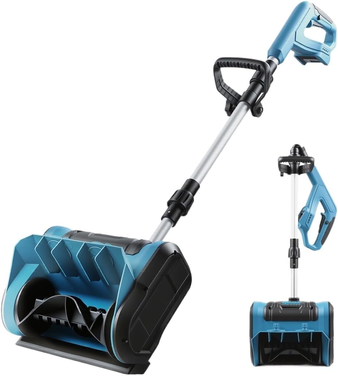 Portable Cordless Snow Shovel, 23-Foot Snow Throwing Distance, Suitable for Driveways, Patios, and Patios