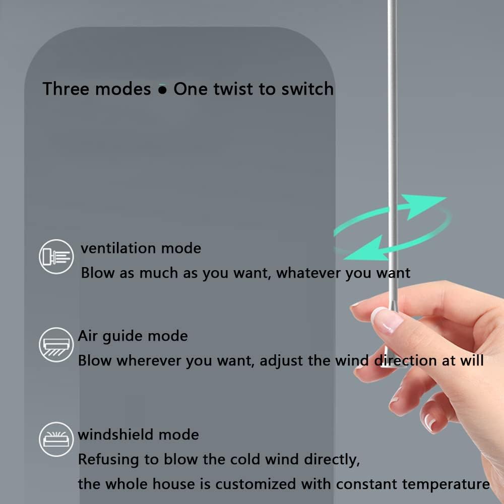 Wall Mounted Air Conditioner Cold Air Return Deflector Air Outlet Flap Wind Direction Windshield Three Modes Can Be Switched