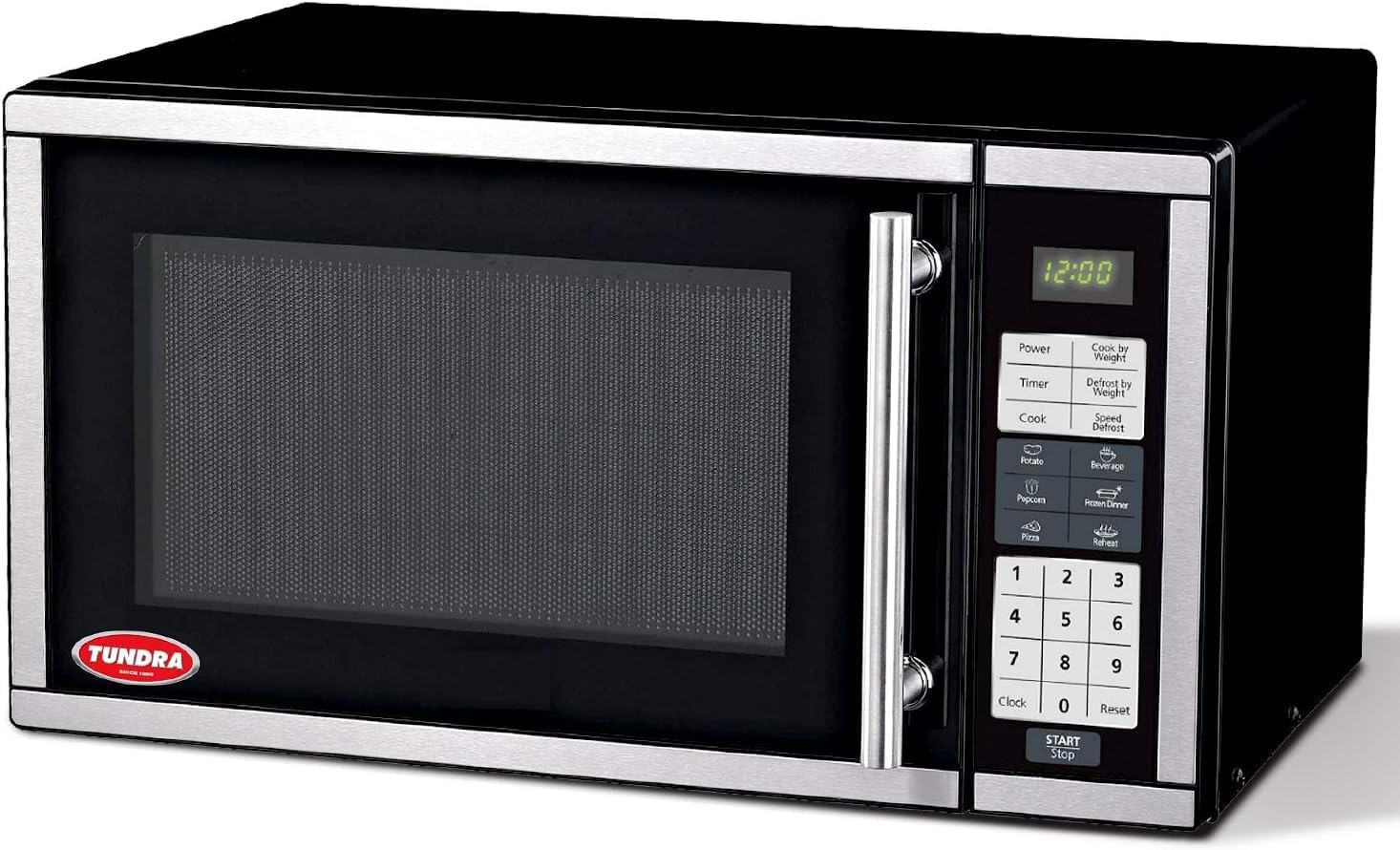 TUNDRA MW Series Truck Microwave Oven - Durable 120V RV Truck Countertop Oven with 20L/0.7 ft³ Capacity, 6 Auto-Cook Programs, Child Lock, LCD Display, Control Panel, Timer Function - MW700