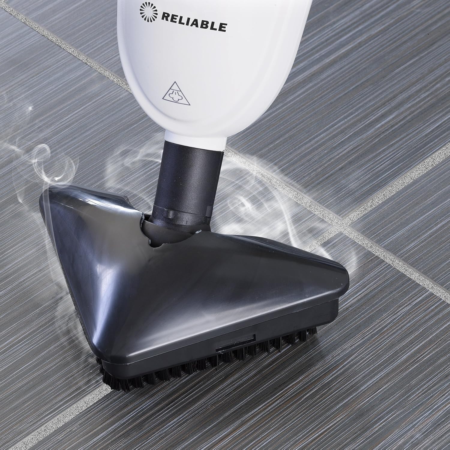 Reliable 300CU Steam Floor Mop - Steamboy Pro Electric Steam Scrubber with 4 Microfiber Pads, 1500W, Steam Cleaner for Tile, Grout, Hardwood Floor, and Carpets, 180-Degree Swivel Head