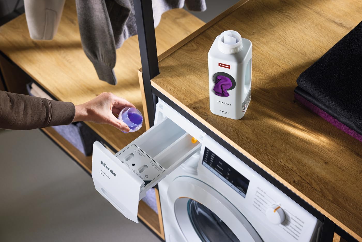 Miele UltraDark Liquid Laundry Detergent Designed for Preserving Color in Dark Fabrics, 50.72 Oz Bottle or 60 Washes, For Use With All Washing Machines