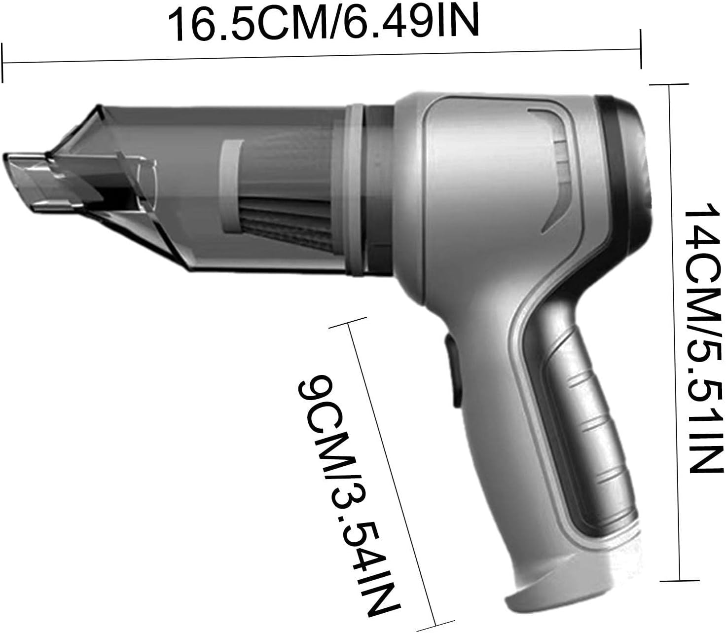 Handheld Vacuum Cleaner | 3 in 1 Hand Held Car Vacuum Cordless Rechargeable | 120W Electric Dust Blower Buster Vacuum Pump | Mini Vacuum for PC Laptop Console Piano Car