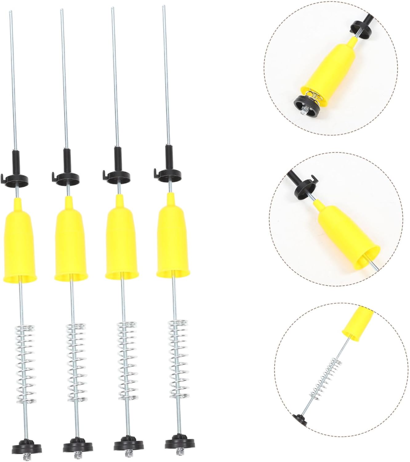 jojofuny 4pcs Washer Suspension Rod Replacement Parts for Washing Machine Balance Rods for Laundry Equipment Spring