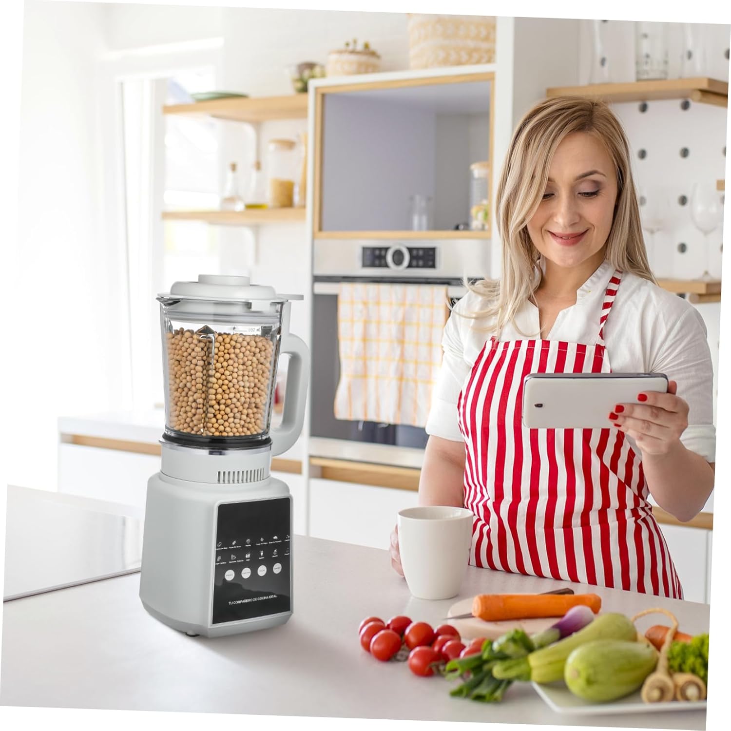 1.75L High-Speed Blender for Smoothies Fruit Juicer Electric Food Processor with Non-Sticking Pitcher Compatible with US Plug for Kitchen and Juicing