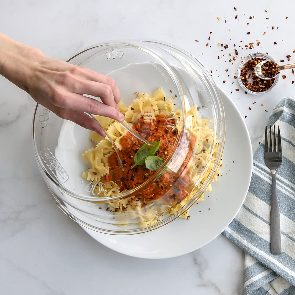 Panasonic 1000W Commercial Microwave Oven With Nordic Ware Deluxe Plate Cover