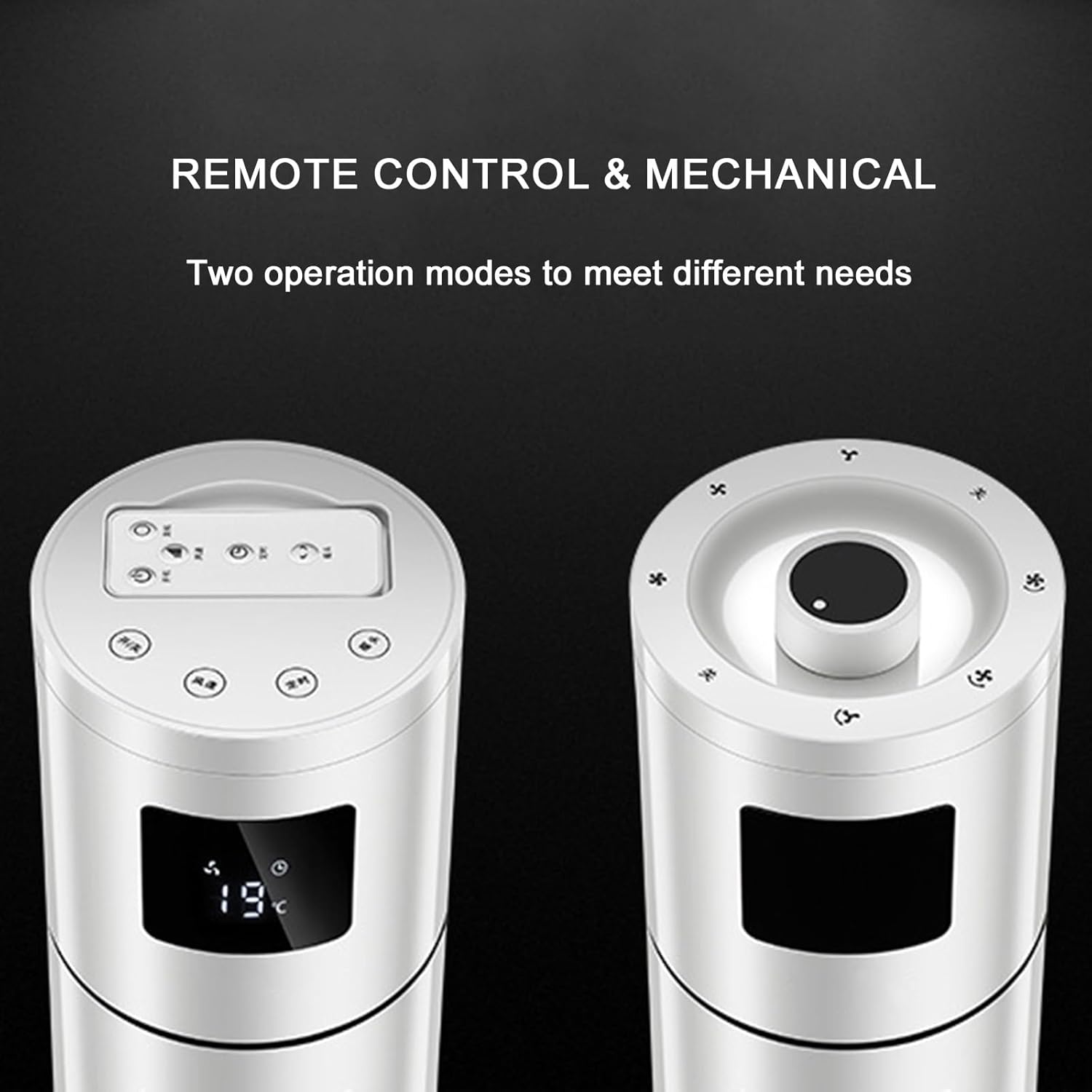 Tower Fan with Remote Control, 3 Wind Speed Cooling Fan, Evaporative Air Cooler with LED Display, Swamp Cooler, for Home, Office(81cm/31.8in)